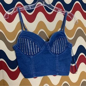 Haute Monde Crop Top size small EUC